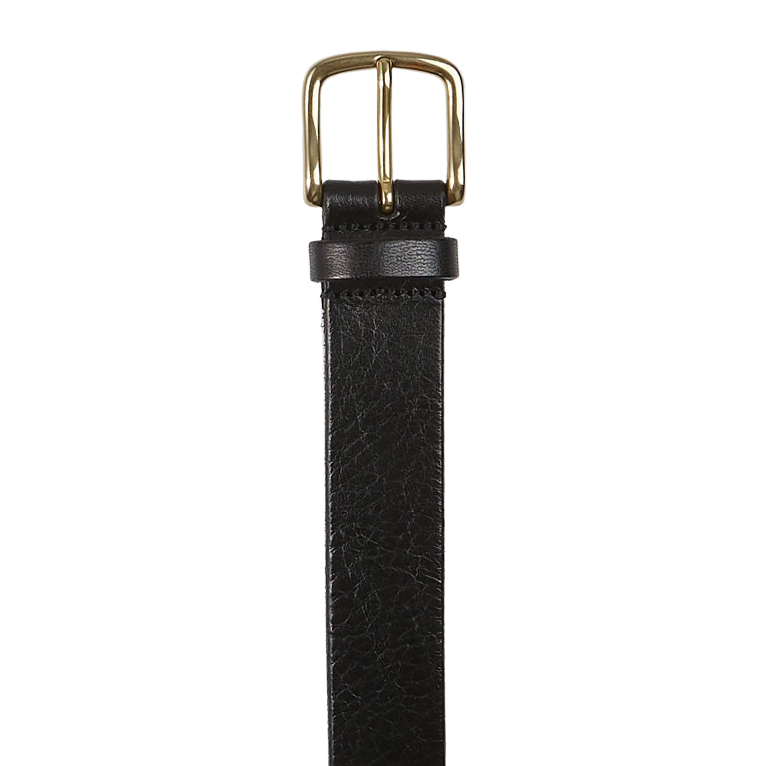 Anderson's Black Saddle Leather 35mm Belt Buckle