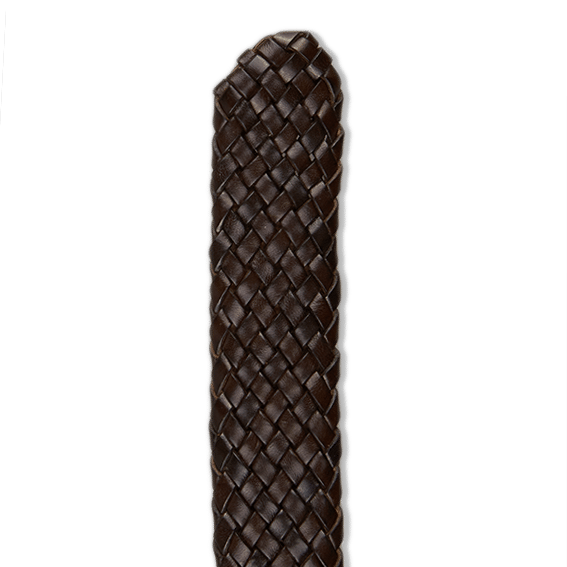 Andersons Brown Braided Leather Belt