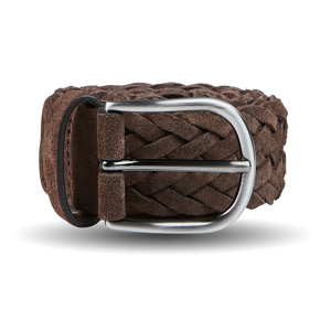 Anderson's - Dark Brown Leather Braided Belt