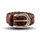 Anderson's Brown Woven 2,5 cm Leather Belt Feature