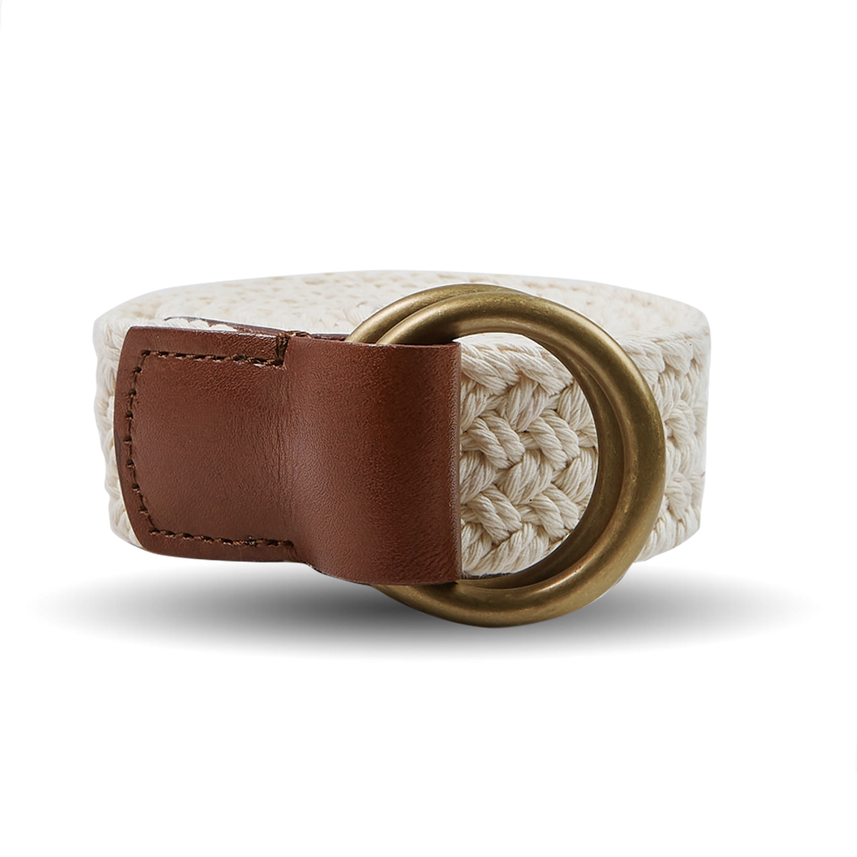 Cream Beige Cotton Canvas 30mm Belt – Baltzar