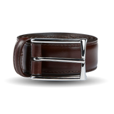 Anderson's Dark Brown Calf Leather 30mm Belt Feature