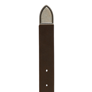 Anderson's Dark Brown Calf Leather 35mm Western Belt Tip