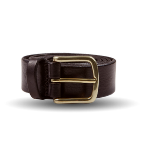 Anderson's Dark Brown Saddle Leather 35mm Belt Feature