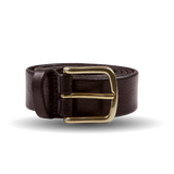 Anderson's Dark Brown Saddle Leather 35mm Belt Feature