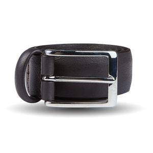 Anderson's Grey Smooth Calf Leather 30mm Belt Feature