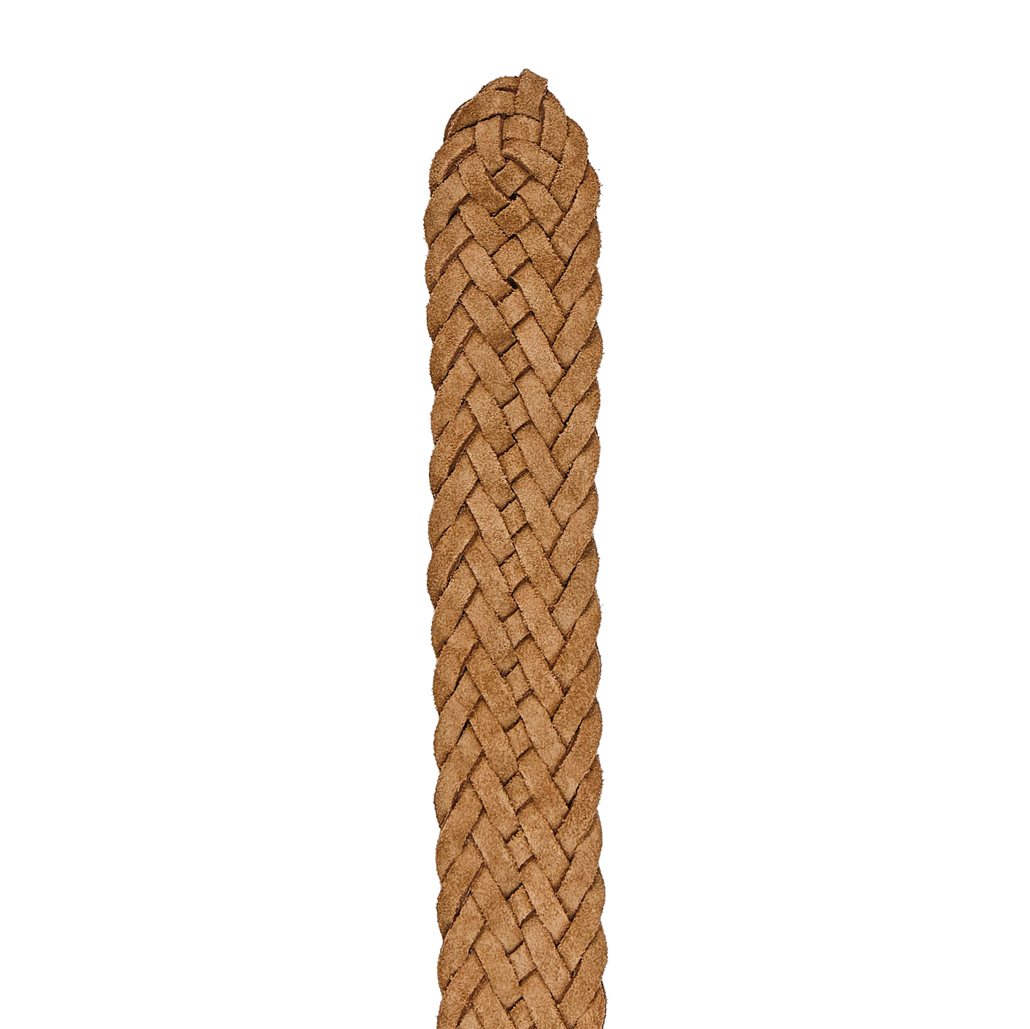 Anderson's Light Brown Braided Suede Leather 40mm Belt Edge