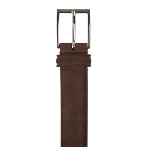 Anderson's Medium Brown Suede Leather 35mm Belt Buckle