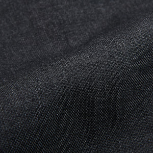 Baltzar Sartorial Grey Super 100's Wool Flat Front Suit Trousers Texture