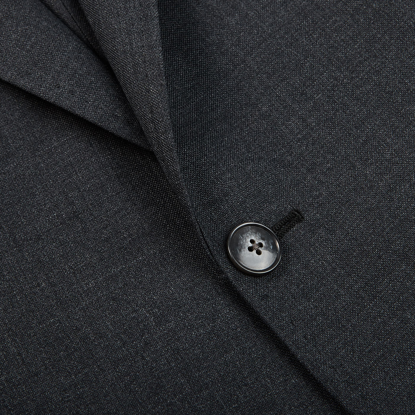 Baltzar Sartorial Grey Super 100's Wool Suit Jacket Closed