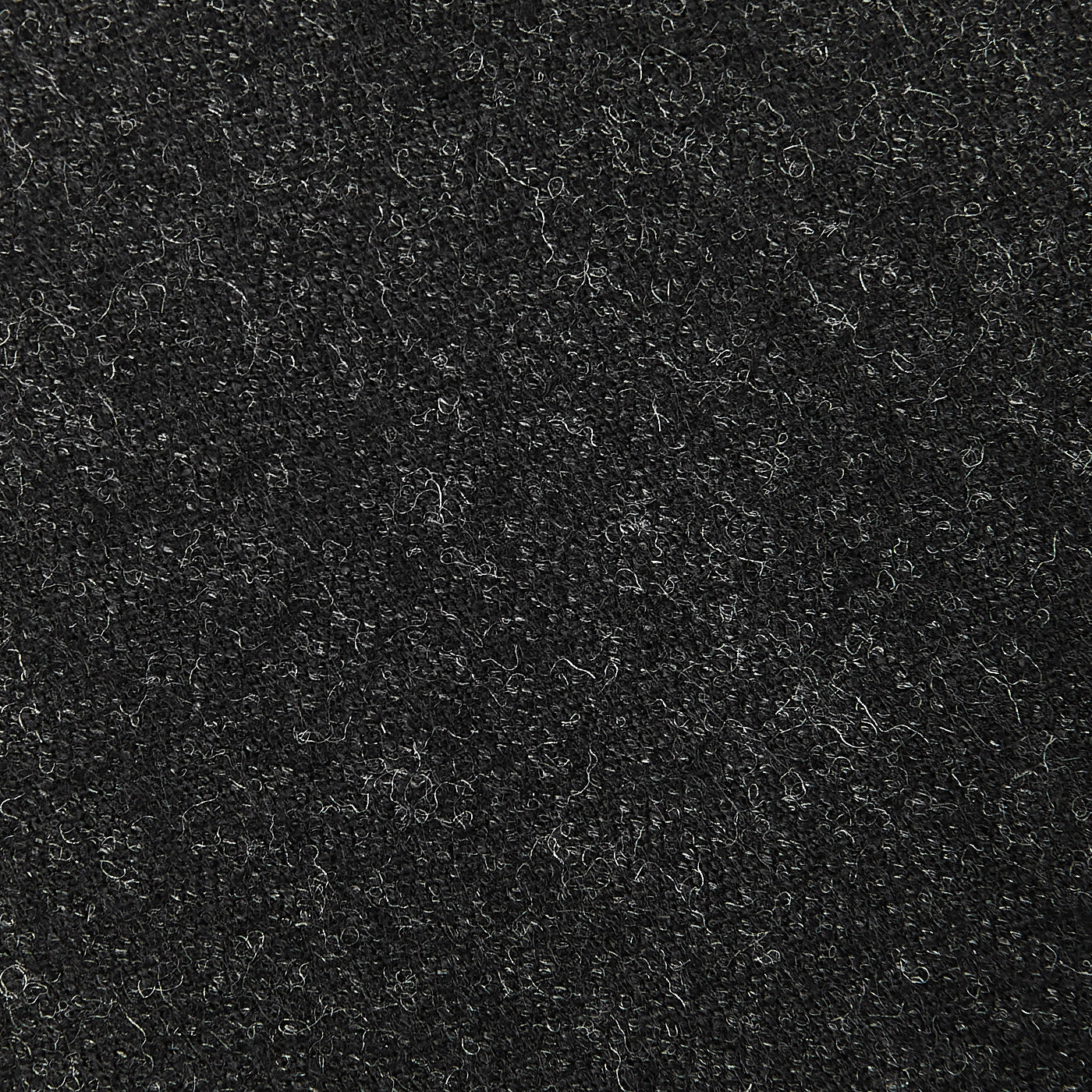Berwich Charcoal Grey Wool Flannel Flat Front Trousers Fabric