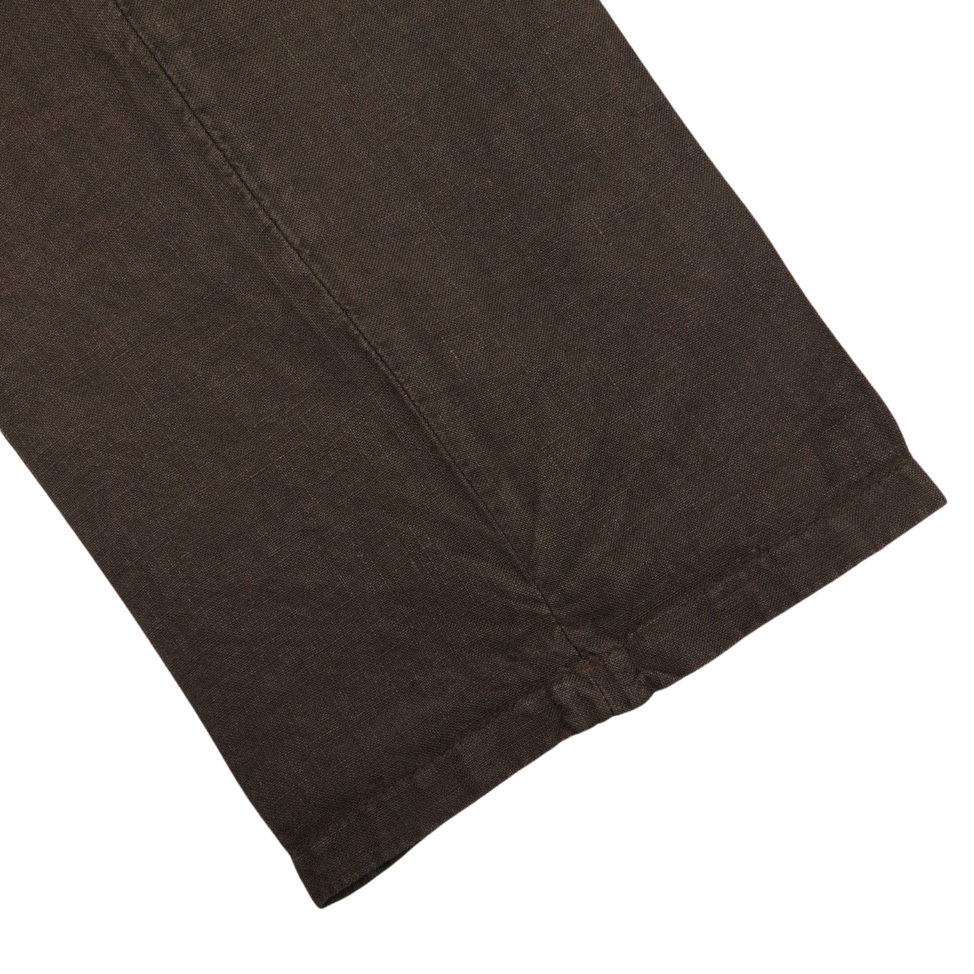 Boglioli Dark Brown Washed Linen Suit Cuff1