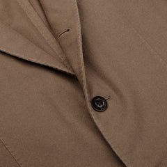 Boglioli Dark Taupe Brushed Virgin Wool K Jacket Closed