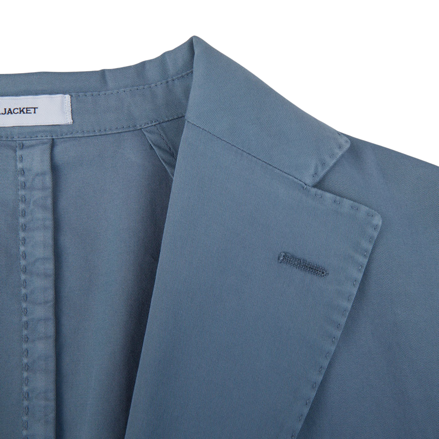 Boglioli Light Blue Washed Cotton K-Jacket Lapel