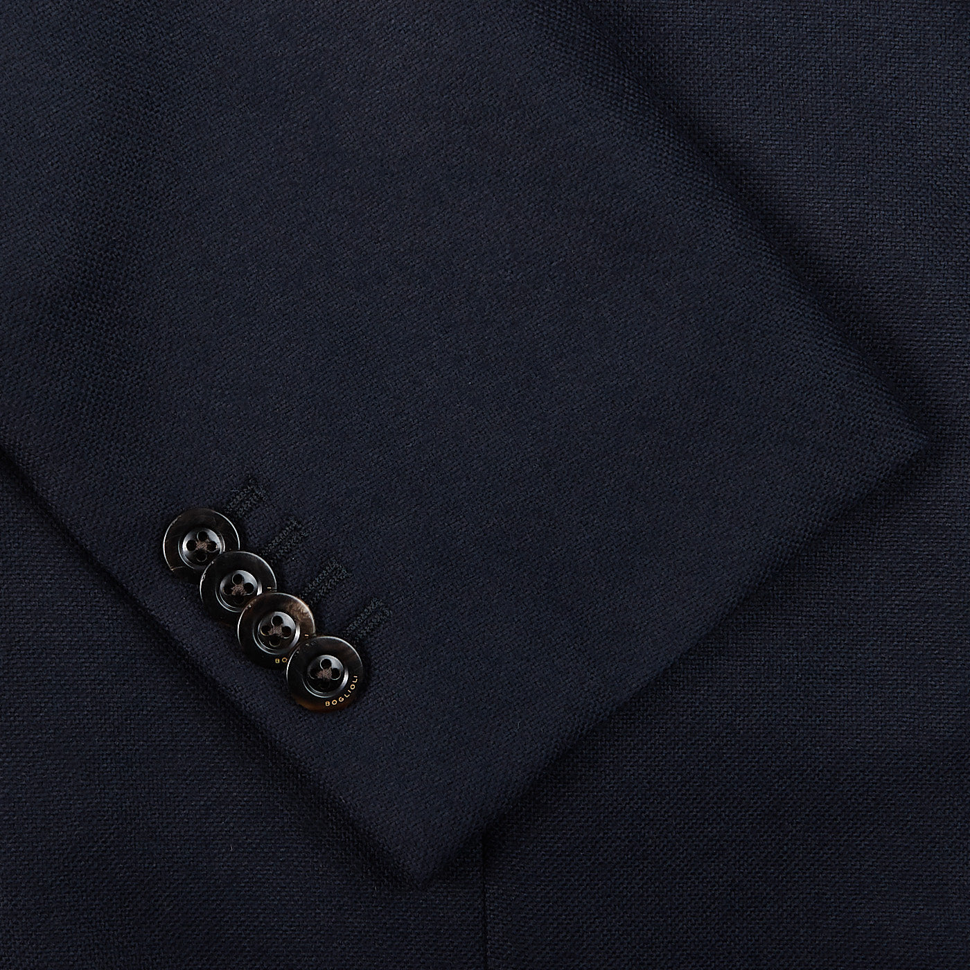 Boglioli Navy Blue Virgin Wool K Jacket Cuff
