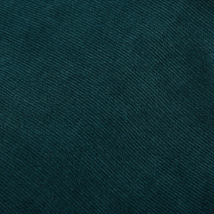 Boglioli Teal Blue Micro Cotton Corduroy Cut Away Shirt Fabric1