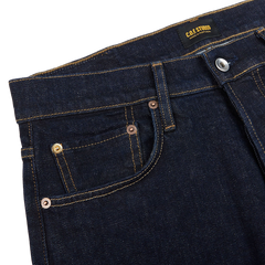 C.O.F Studio Blue Rinsed Organic Candiani Cotton M7 Jeans Edge