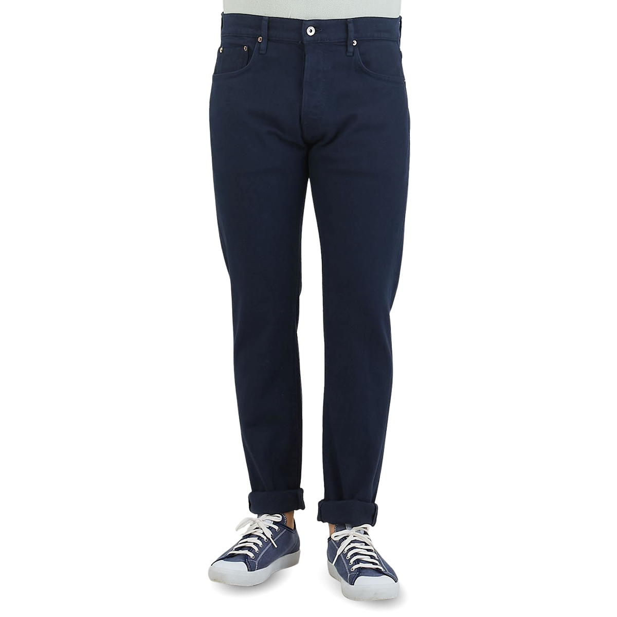 COF Studio Navy Blue Candiani Cotton M7 Jeans Front