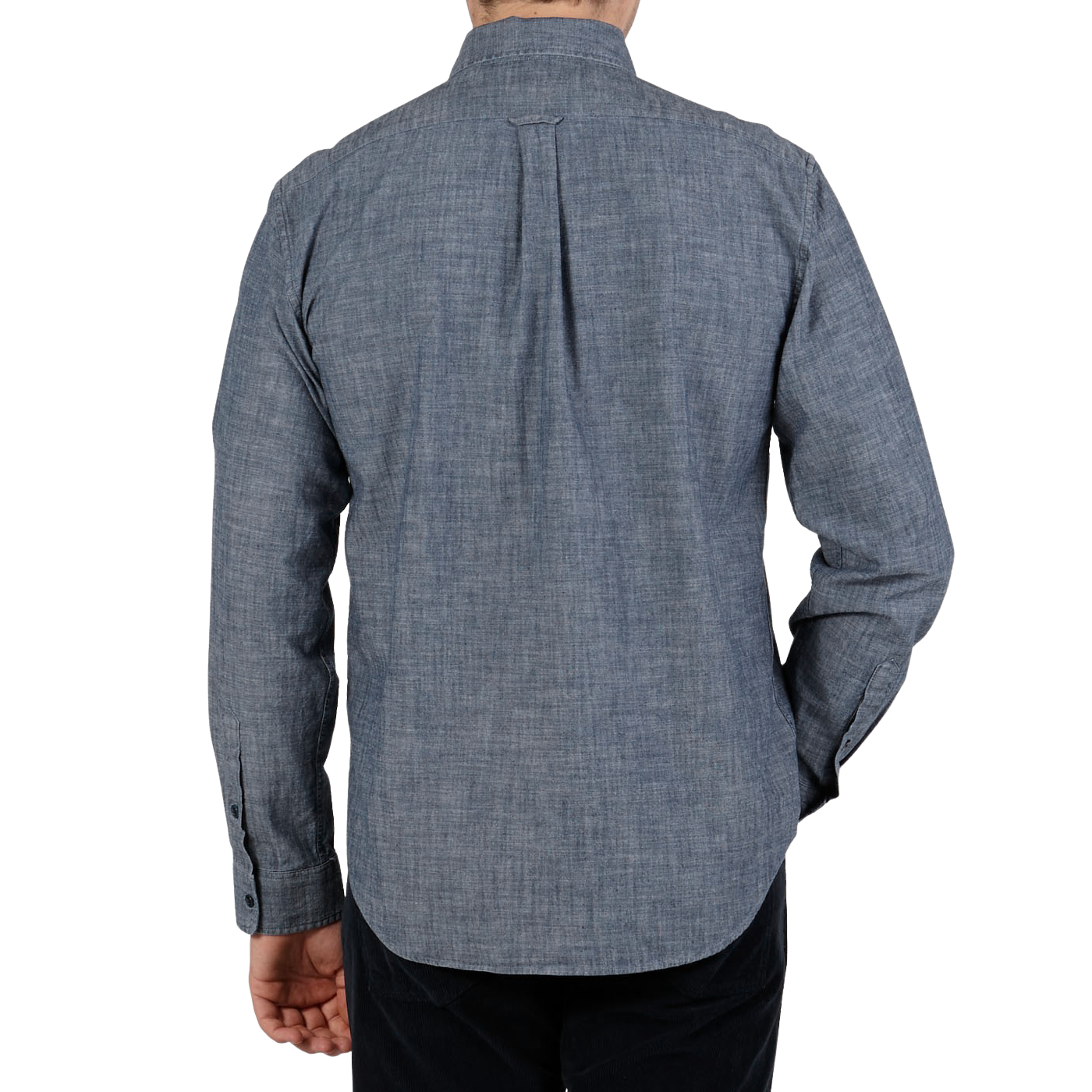 COF Washed Blue Cotton Chambray BD Shirt Back