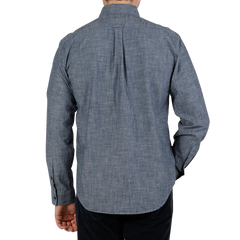 COF Washed Blue Cotton Chambray BD Shirt Back