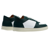 CQP Bottle Green White Leather Cingo Sneakers Back