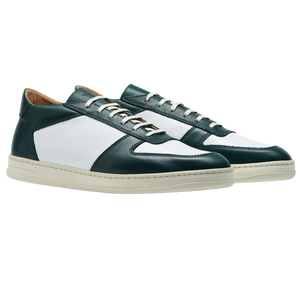 CQP Bottle Green White Leather Cingo Sneakers Feature