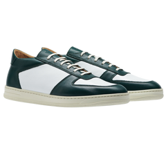 CQP Bottle Green White Leather Cingo Sneakers Feature