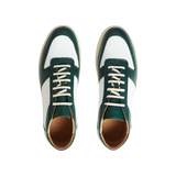 CQP Bottle Green White Leather Cingo Sneakers Top