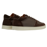 CQP Chocolate Brown Suede Leather Cingo Sneakers Back