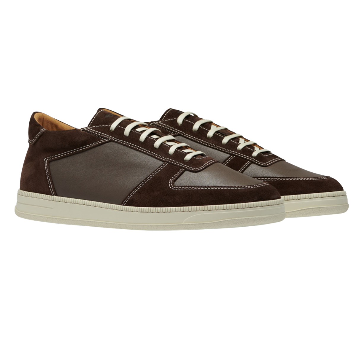 CQP Chocolate Brown Suede Leather Cingo Sneakers Feature