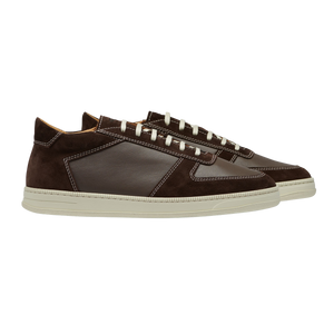 CQP Chocolate Brown Suede Leather Cingo Sneakers Side