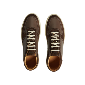 CQP Chocolate Brown Suede Leather Cingo Sneakers Top