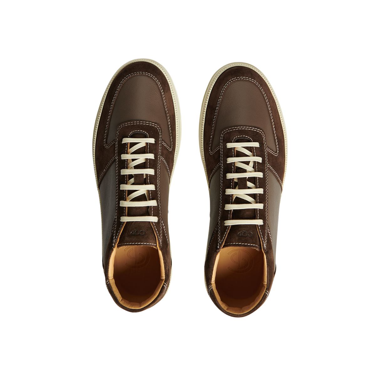 CQP Chocolate Brown Suede Leather Cingo Sneakers Top