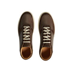 CQP Chocolate Brown Suede Leather Cingo Sneakers Top