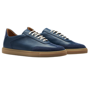 CQP Denim Blue Leather Otium Sneakers Feature