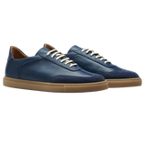CQP Denim Blue Leather Otium Sneakers Feature