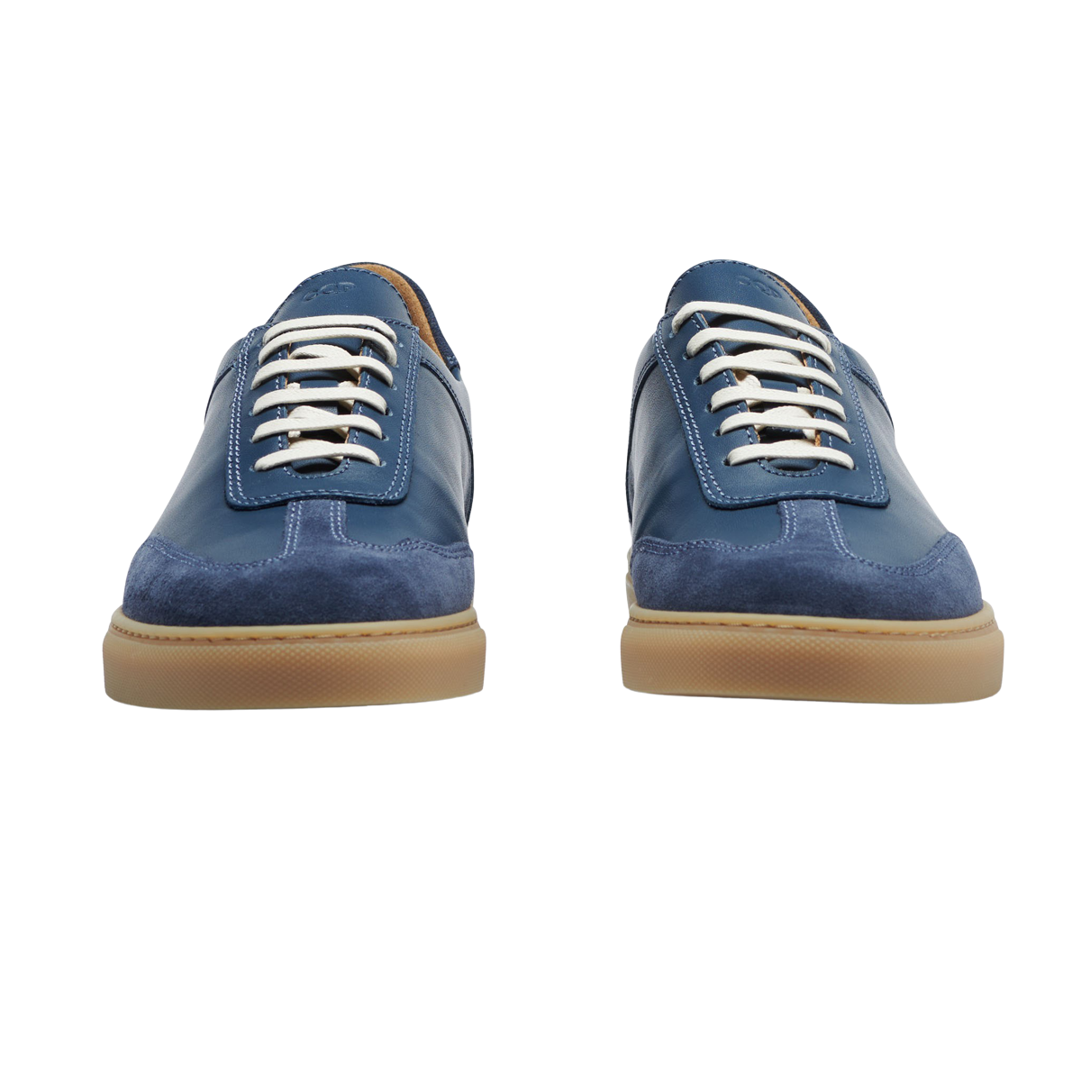 CQP Denim Blue Leather Otium Sneakers Front