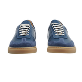 CQP Denim Blue Leather Otium Sneakers Front