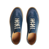CQP Denim Blue Leather Otium Sneakers Top