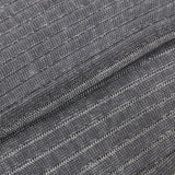 Canali Charcoal Grey Ribbed Cotton Vanisee Socks Fabric