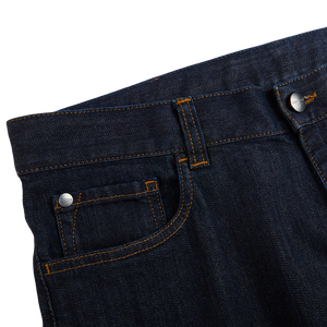Canali Dark Indigo Cotton Stretch Jeans Edge