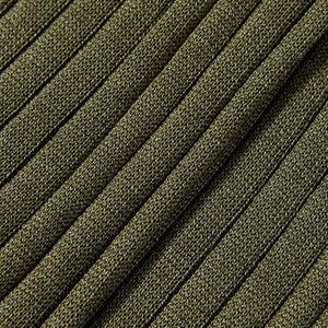 A close up of a Canali Green Ribbed Cotton Socks.