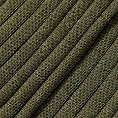 A close up of a Canali Green Ribbed Cotton Socks.