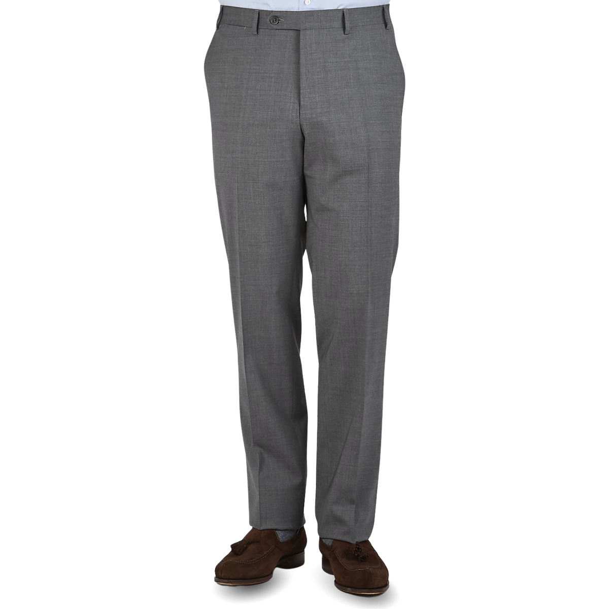 TEXTURED COMFORT TROUSERS - White