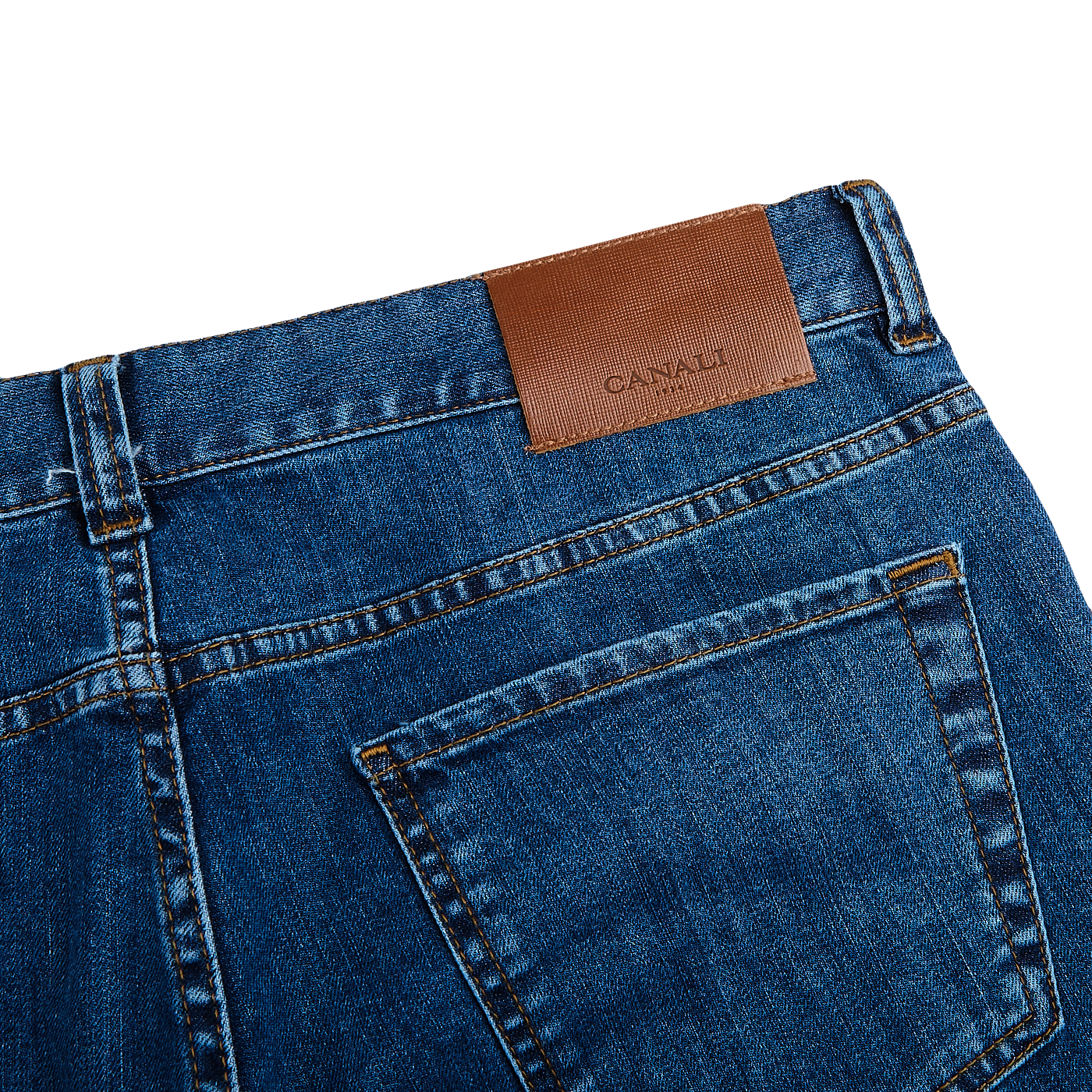 Canali Light Blue Cotton Stretch Jeans Tag