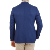 Canali Royal Blue Wool Impeccabile KEI Blazer Back
