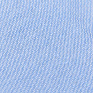 Canali Sky Blue Cotton Cut Away Shirt Fabric