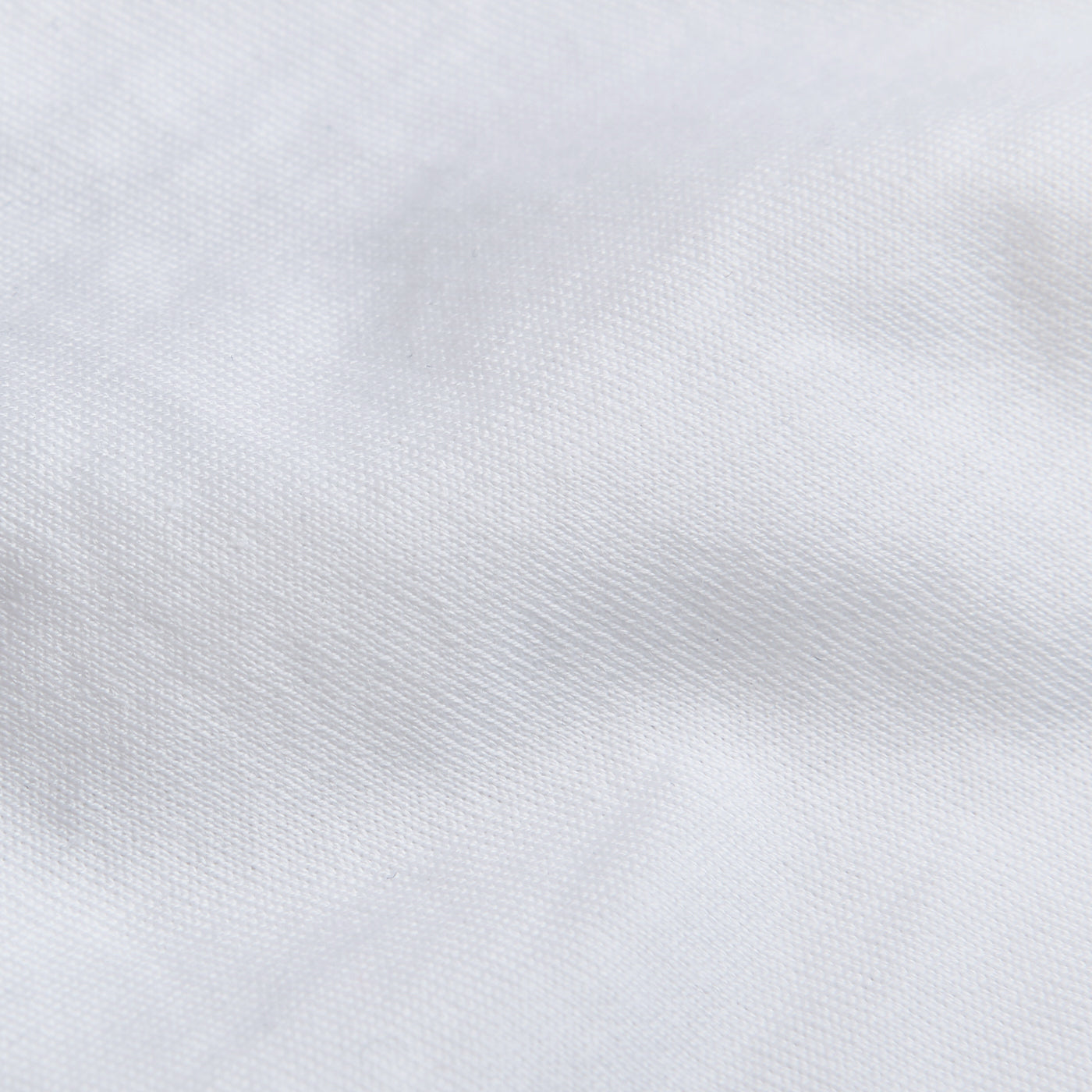 Canali White Long Staple Cotton T-Shirt Fabric