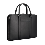 Carl Friedrik Black Vachetta Leather Pailissy Briefcase Angle