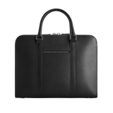 Carl Friedrik Black Vachetta Leather Pailissy Briefcase Back